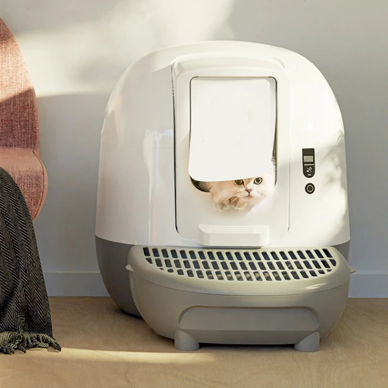 Низкий уровень шума, интеллектуальный мультиавтоматический ящик для кошачьего туалета, большой материал HIPS 13 л