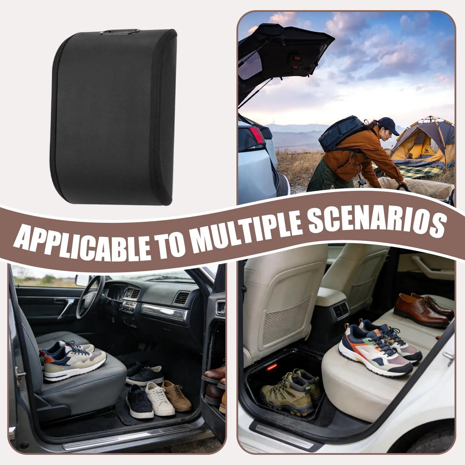 

Органайзер для обуви в автомобиль из искусственной кожи, коробка для хранения в багажнике автомобиля, органайзер для обуви в багажник авто, для автомобиля, фургона, седана, дома