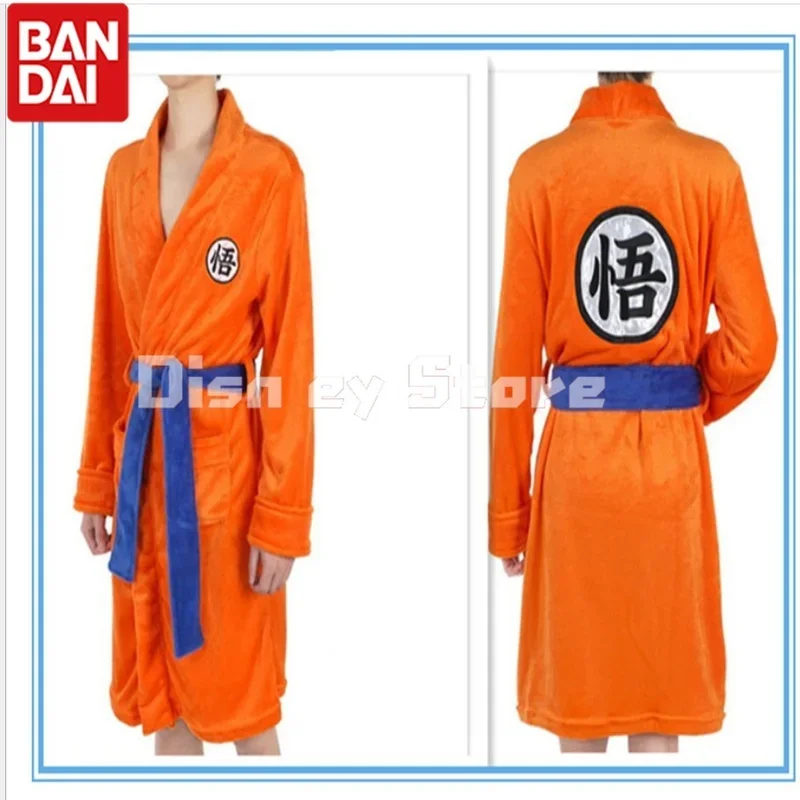 New Dragon Anime ball son full set Goku Orange night-robe bathrobe unisex adult kids hallway party cosplay costume gift