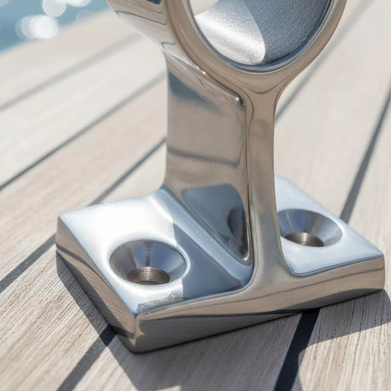Yacht Railing Center Bracket Boat Hand Rail Center Bracket Mirror Polished Finish Boat Rail Middle Support for Sailboat