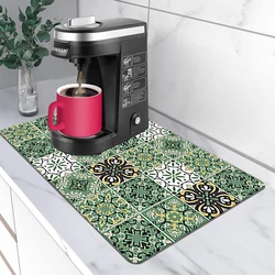 Dish Drying Mat Heat Insulation Meal Mat Waterproof and Oilproof Placemat Kitchen Sink Mat Anti Slip Pad Coaster Dish Draining