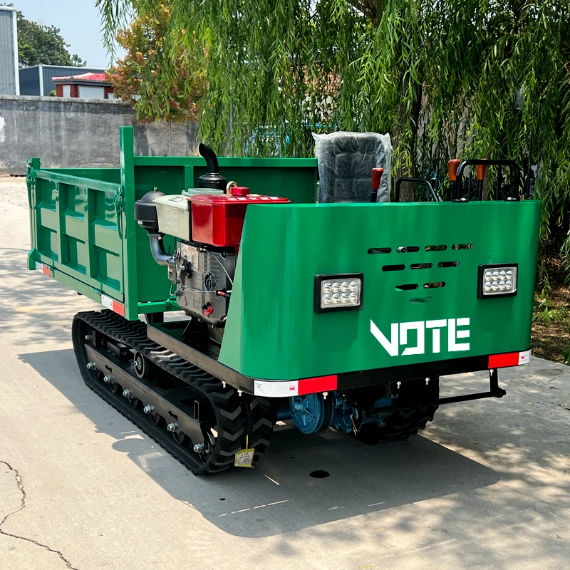 Mini Dumper Track Hydraulic Mini Crawler Dumpers Diesel Crawler Mini Dumper 1 Ton 2 Ton Rainforest customized Carrier For Sale