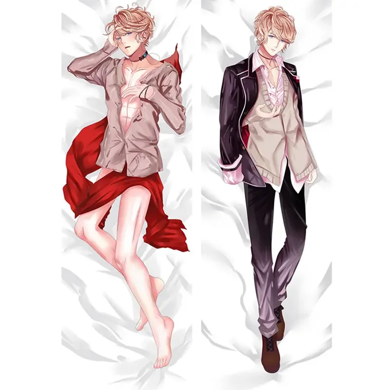 Anime DIABOLIK LOVERS Sakamaki Shu Reiji Dakimakura Case Pillow Covers Cool Man Life- sized Body Hugging Pillowcase For Gifts