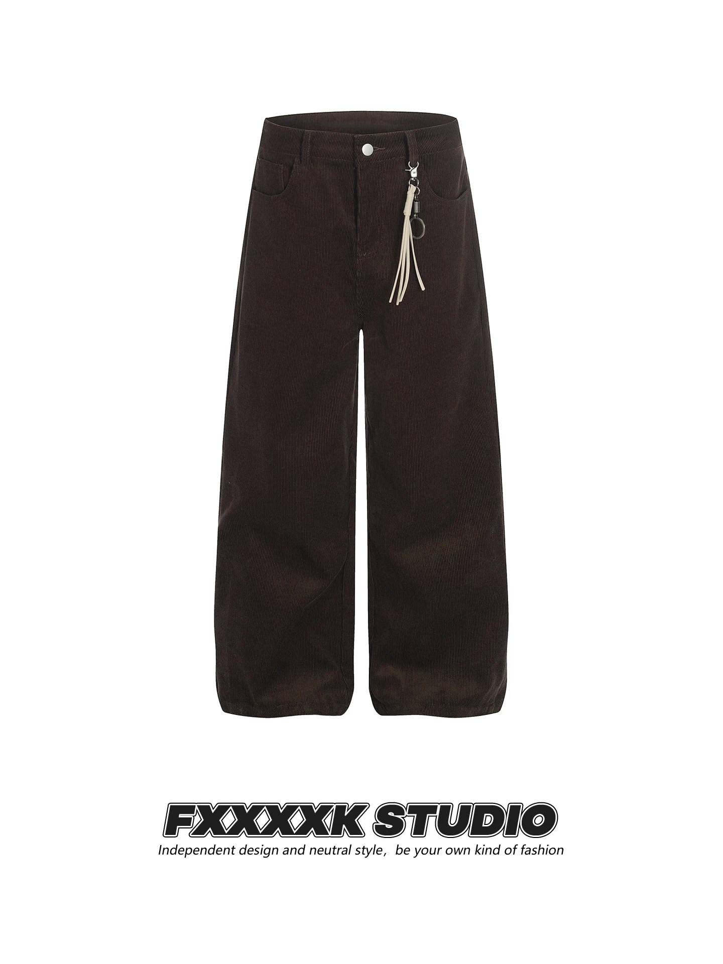 

FXK Original Retro American Simple Match Loose Straight Casual Pants Long Trousers ex Hip Hop Sle Cotton Straight Tube ...
