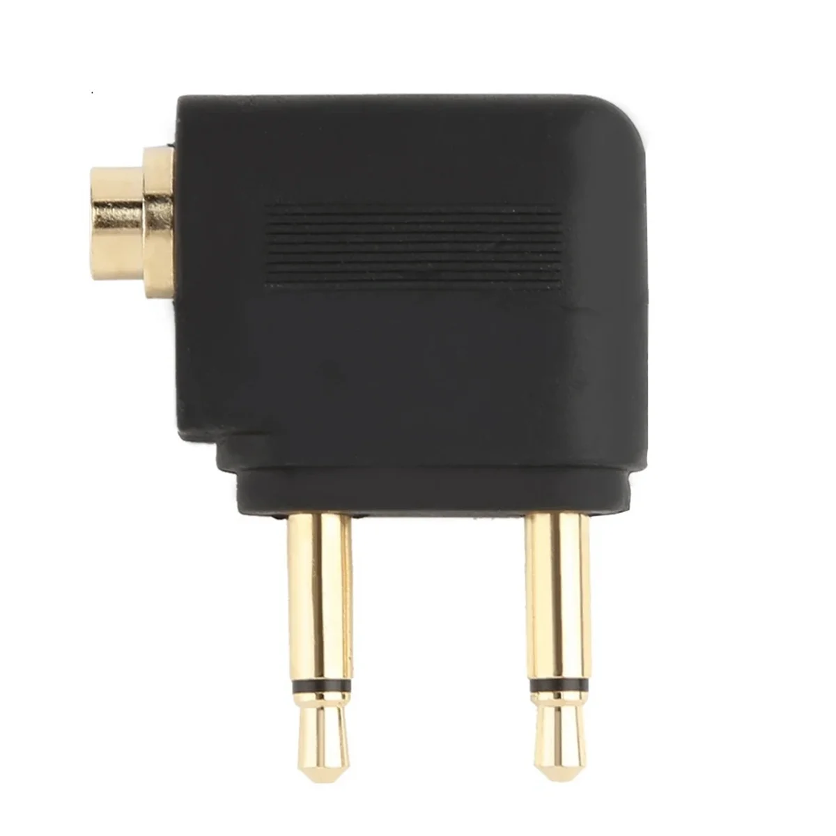 POP-l5Pcs 3.5mm Plug Adaptador Jack Áudio Conversor de fone de ouvido Adaptador Conector de fone de ouvido para viagens de avião de companhia aérea