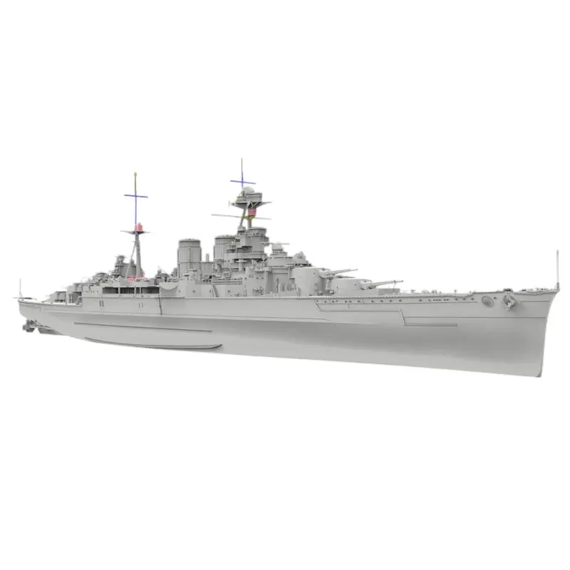 

1/700 Британский темно-синий капюшон Battlecruiser 1940, комплект модели для взрослых, собранная пластиковая модель линкора, игрушка, морская коллекция