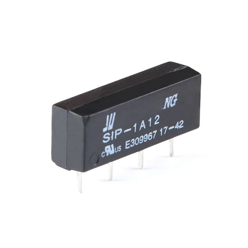 10Pcs/1pc 5V 12V Reed Relay Switch Module SIP-1A05 SIP-1A12 4PIN Reed Relay 1 Set Normally Open NO 1A DC5V DC12V DC24V 4Pin Rele