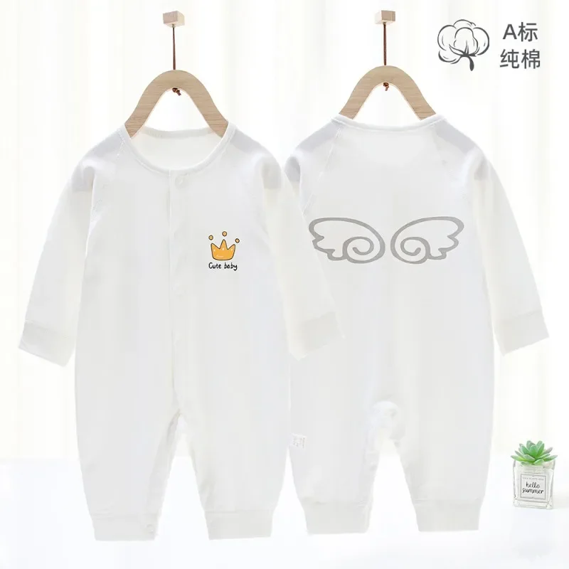 

Baby Onesie Autumn New Undergarments Cotton Long Sleeve Men's and Women's Baby Clothing Crawl Clothes Newborn Clothes