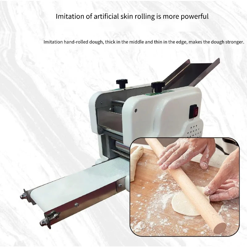 

【Brand new】Commercial Automatic Imitation Handmade Dumpling Wrapper Machine Multifunctional Wonton Maker With Interchange le M