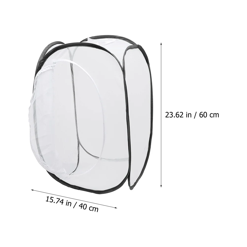 

Insect Cage Breathable Butterfly Incubator Portable Mesh Net Protection Easy Clean Foldable Handle Kids Outdoor Observation