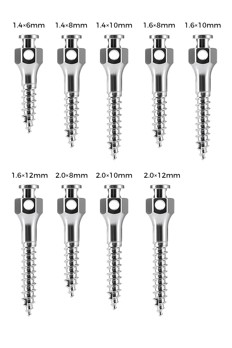 AZDENT Dental Orthodontic Mini-Schraube Sterile Titanlegierung Selbstbohrende Gewindeschrauben Implantat-Mikroschrauben Zahnmedizin – Detail 16