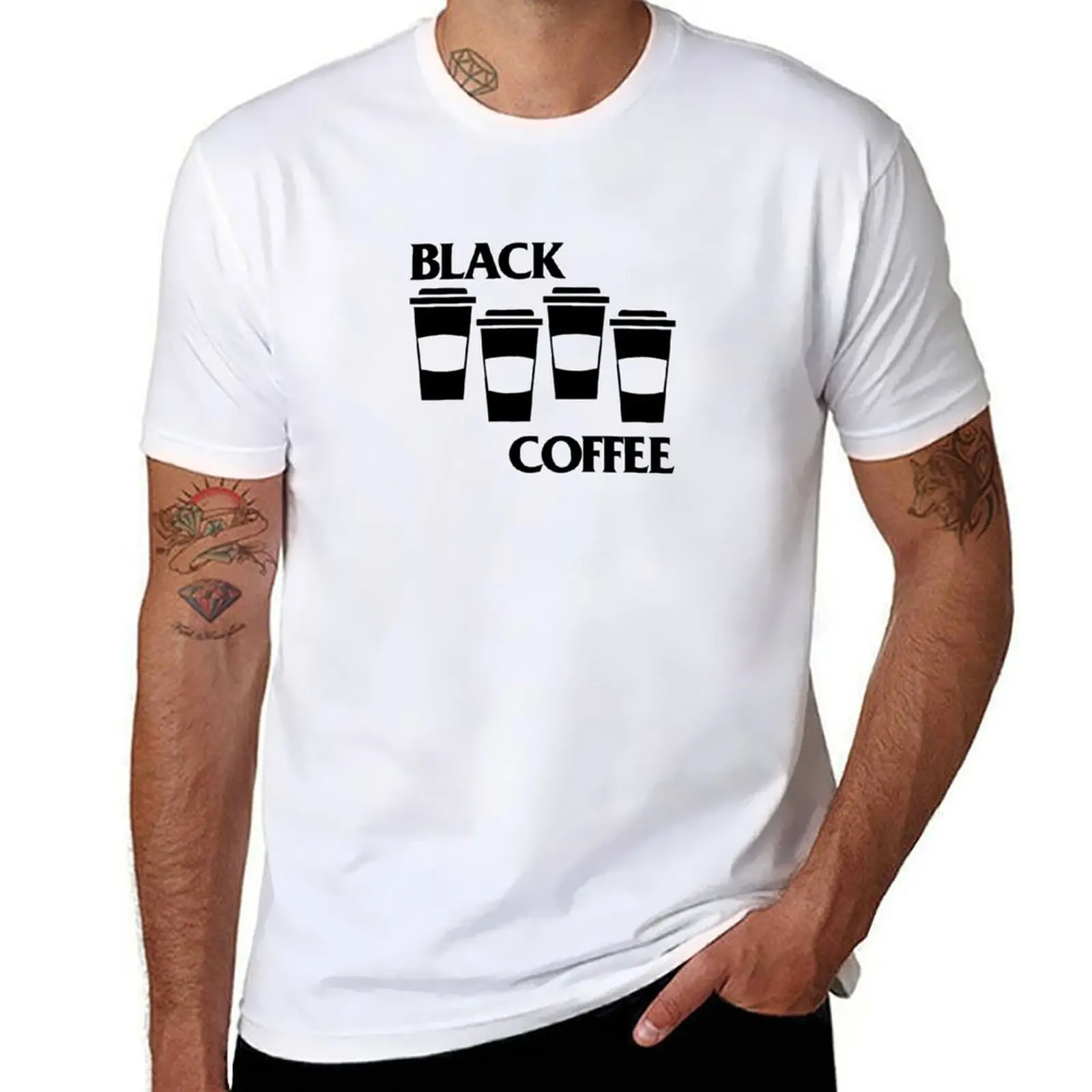 

Black Coffee Black Flag parody T-Shirt t shirt for man t shirts for man pack cotton g man t shirts for men T-Shirt