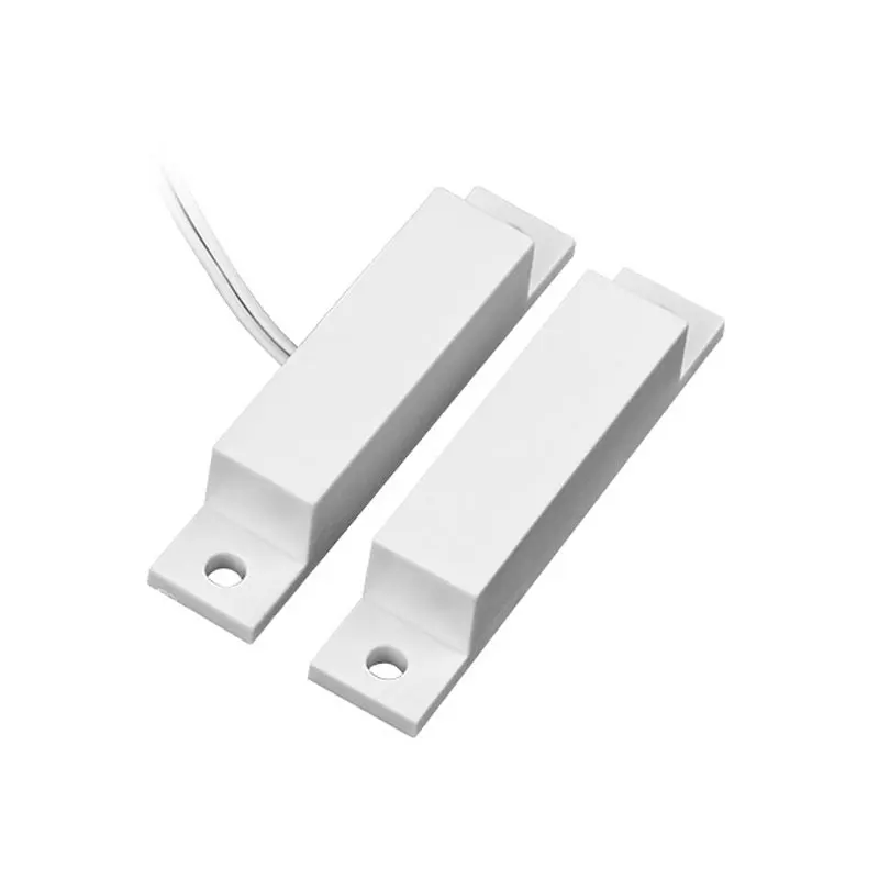 

10pcs ABS Housing Surface Mount Magnetic Door Sensor Switch Wire Door/Window Opening Detector Magnetic Contact for Home Security