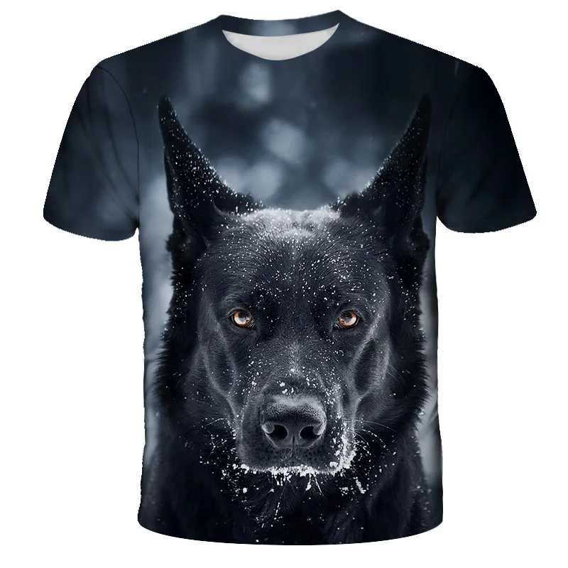 Animal Pet Dog 3D Print T-shirts Summer Men Woman Short Sleeve Casual Tees Fashion Streetwear Harajuku T Shirt Kid Tops Clothing