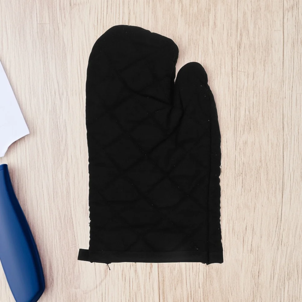 

2Pcs Heat Resistant Oven Mitts Thickened Cotton Gloves Baking Cooking Microwave Oven Gloves Kitchen Use Kitchen Mitts