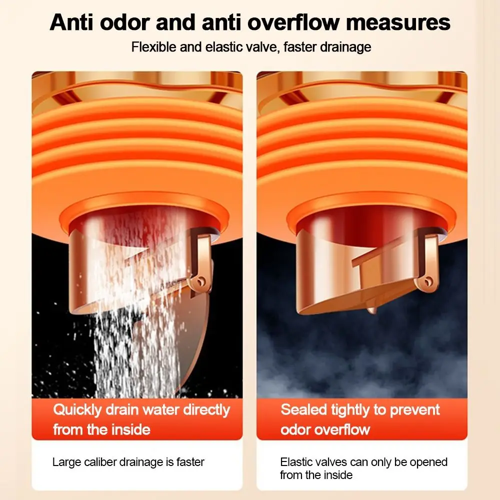 

Multi-port Sink Drain Pipe Adapter Anti-Odor Multifunctional Dishwasher Water Pipe Connector 4 in 1 Washing Machine Floor Drain