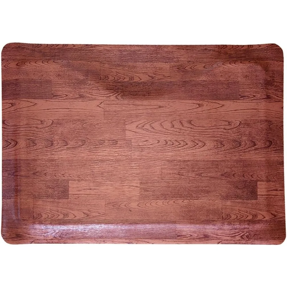 سجادة كرسي صالونات الحلاقة المضادة للتعب، خشب البلوط الناعم، مستطيل 3 × 4 بوصة، سميكة 7/8، سجادة أرضية مريحة للصالونات #4