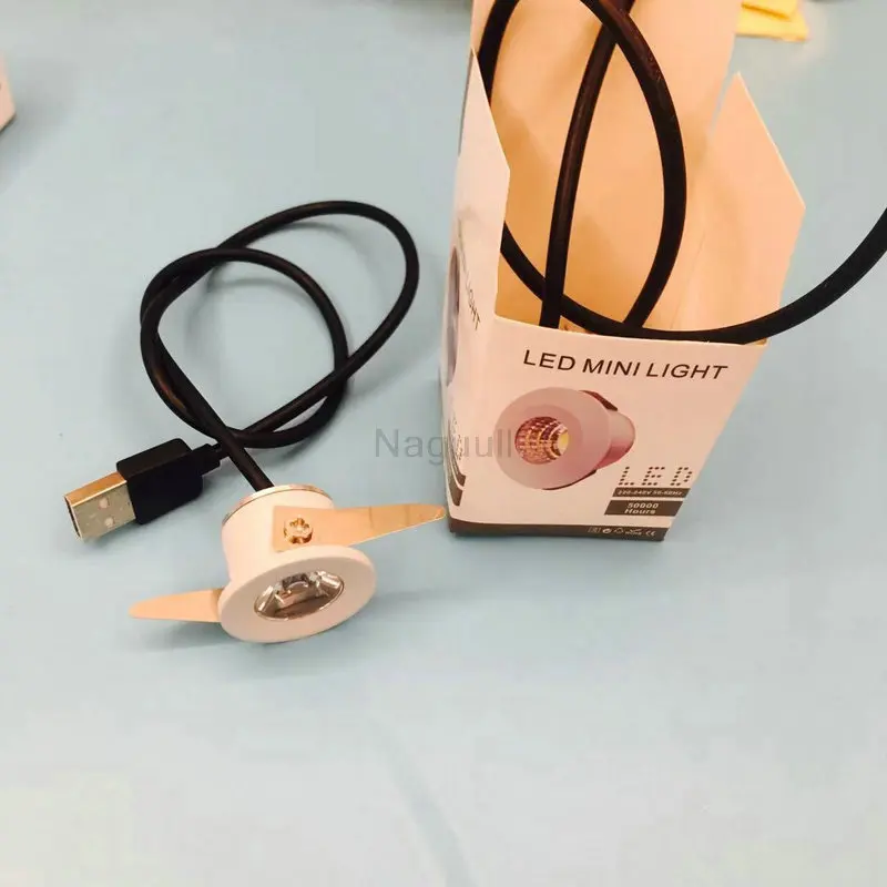

LightPack из 10 USB Mini 3 Вт точечный встраиваемый светодиодный потолочный светильник для домашнего шкафа 31 мм теплый белый цвет