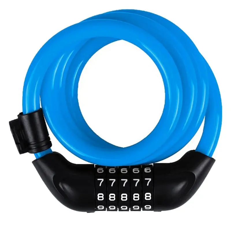 

【New User-Coupon!】Bicycle Locks, Electric Bike Five-Digit Combination Locks, Mountain Bike Bar Wire Rings,