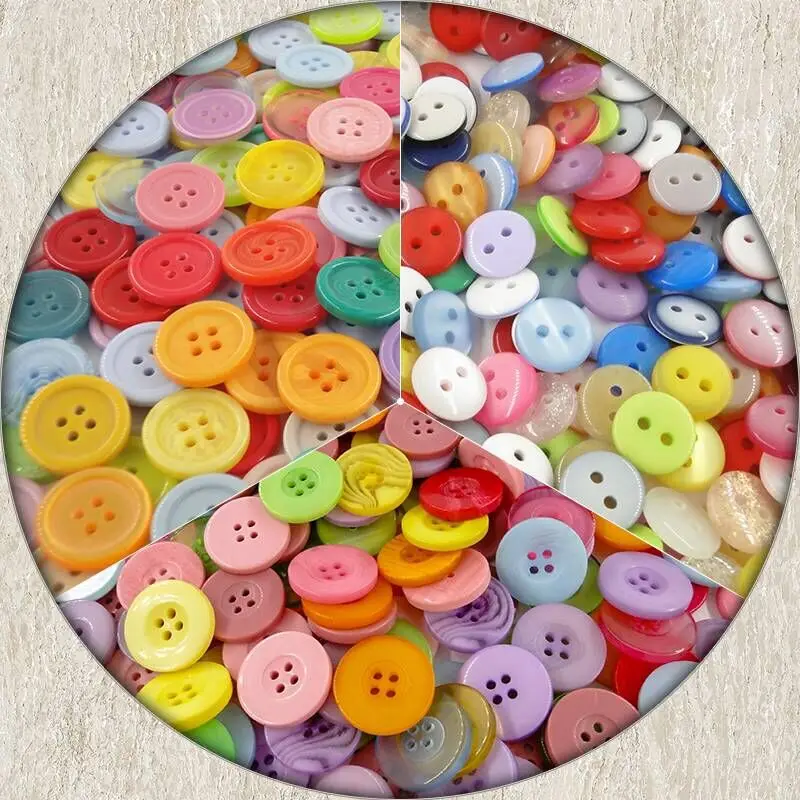أزرار ملونة جديدة مصنوعة يدويًا يمكنك صنعها بنفسك أزرار ملونة واسعة الحواف رقيقة الحواف أزرار خبز أزرار ألوان الطالب #1