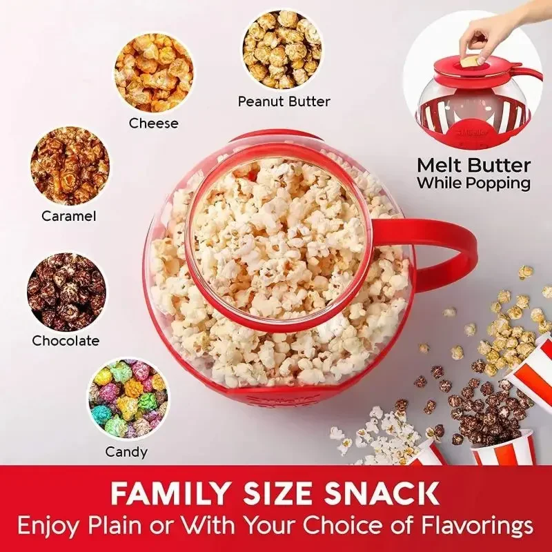 

Homemade Microwave Silicone Popcorn Self-Popping Kettle High Temperature Resistant And Easy To Measure Diy Popcorn Cans