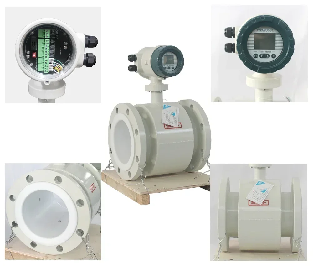 Cross borderFlange High Accuracy New Electromagnetic Flowmeter Waste Magnetic Water Flow Meter