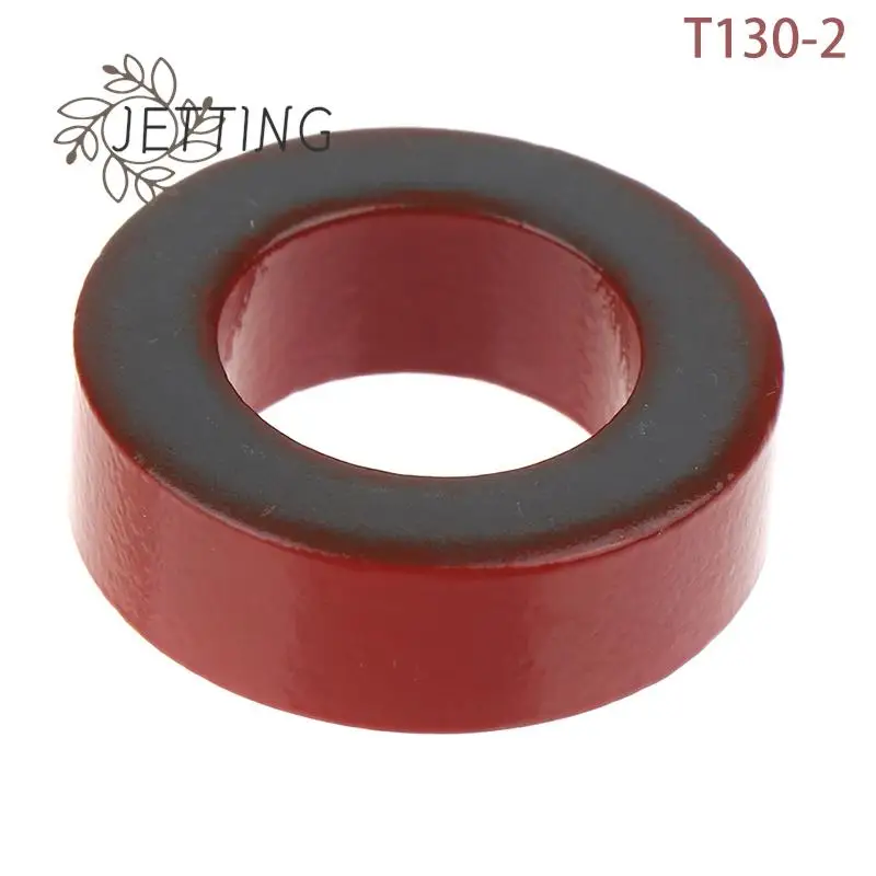 T130-2 Iron Ferrite Toroid Cores For Inductors Iron Powder Core Red Ring Low Permeability