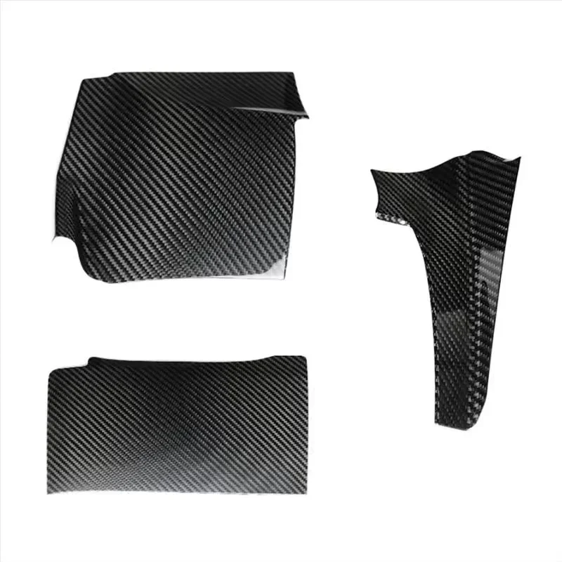 For Fiat 500 For Abarth 595 695 Real Dry Carbon Fiber 2012-2024 Cab Dashboard Lower Cover Interior Modification Accessories