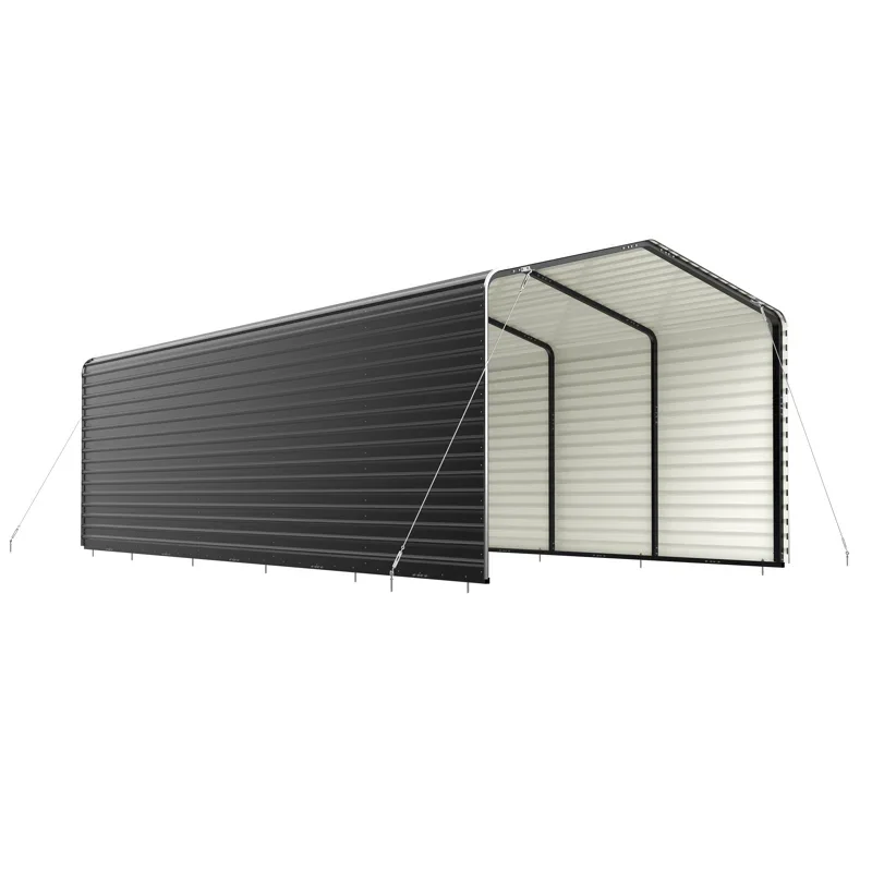 

Hot Sales Outdoor Home Metal Iron Sheet Container Steel Frame Garage for Car Parking Storage Car Shelter Carport