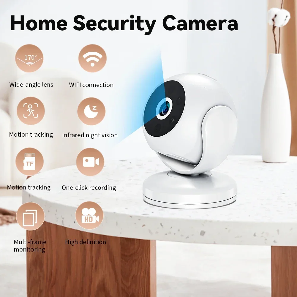 Camera HD camera Two-way intercom 1080P smart security monitor Wireless wifi camera Safety Monitor Home hidden action camera