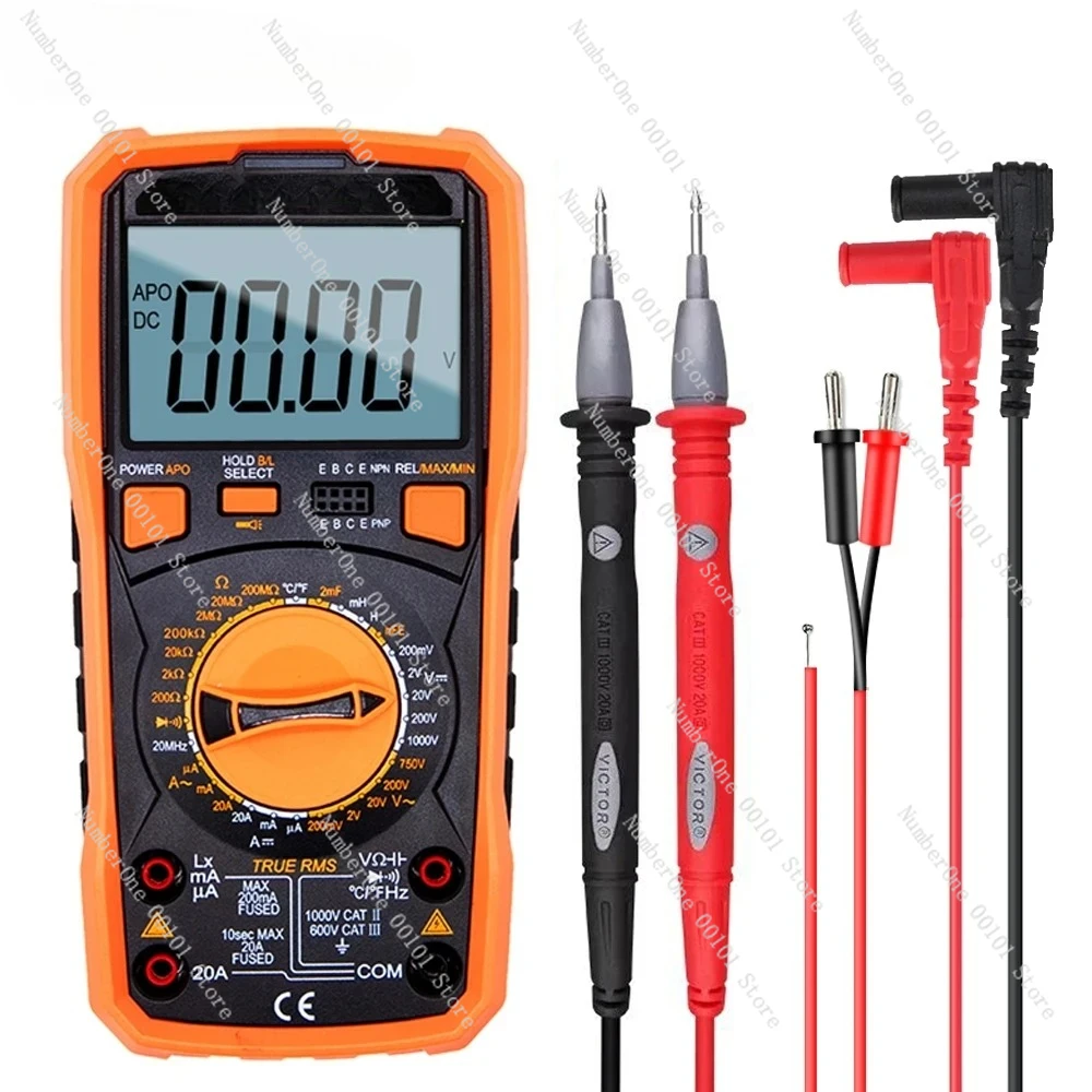 9808+ Digital Multimeter Inductance 20H High Precision 2000uF Capacimeter 20MHz Frequency Temperature Measuring With LCR
