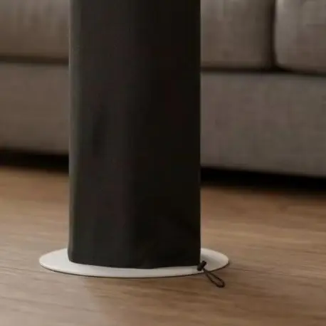 1pcs Waterproof Tower Fan Cover Black Dust=Proof Protector For Indoor Outdoor Storage Fits Most Standard Fans 13x42 Inch
