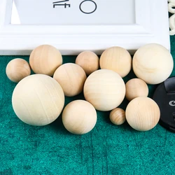 Natural Ball Round Spacer Wood Beads Eco-Friendly Lead-Free DIY Jewelry Making Bracelet Making Crafts No Hole Wood Ball Kid Toys