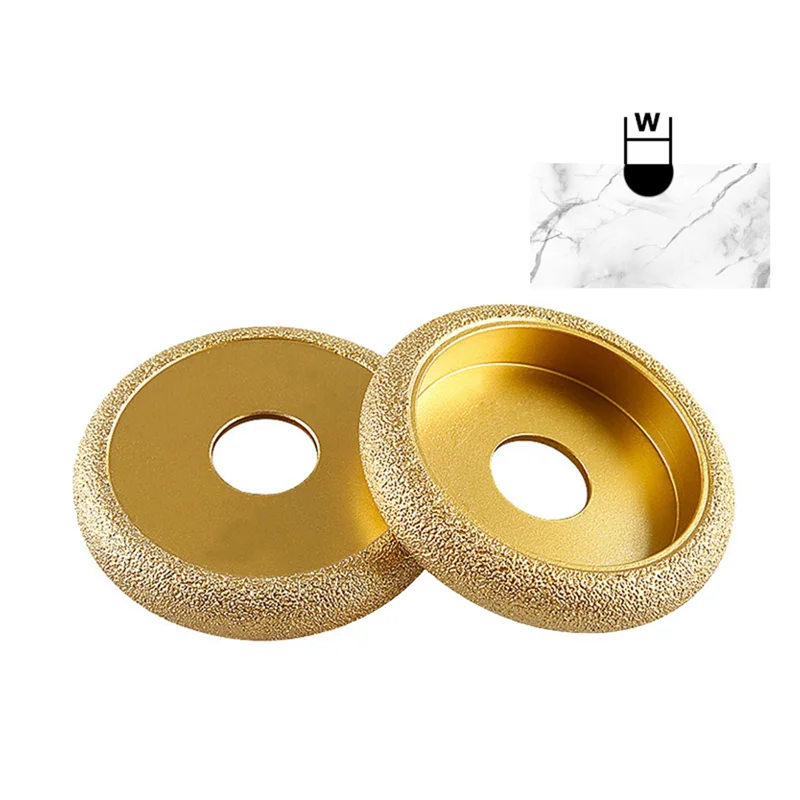 Pedra afiação Roda Rebolo, Roman Slotted Granito Mármore, brasado Diamante Angle Grinder, moagem cabeça, 75mm, 15mm