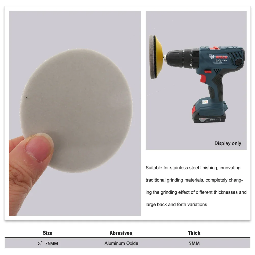 2 Inch 50 mm Sponge Sandpaper 3/6/10 Pcs Hook and Loop Wet Dry Assorted 320-8000 Grit for Polishing Car Metal & Grinding Metal