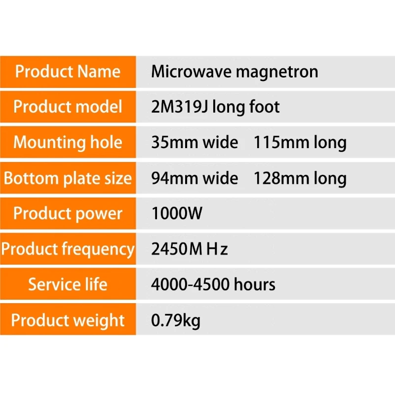 Magnetron 2M392J for Microwave Oven Magnetron Repair Replace 2M319J Magnetron