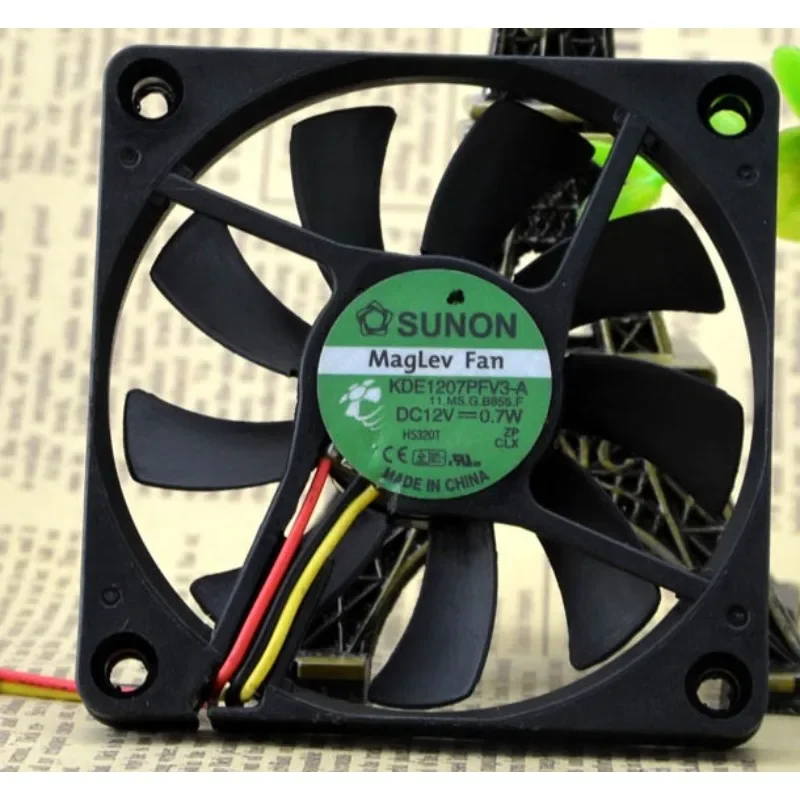 

Original Cooling Fan For SUNON KDE1207PFV3-A 12V 0.7W Cooler Fan 7010 7CM 70x70x10mm