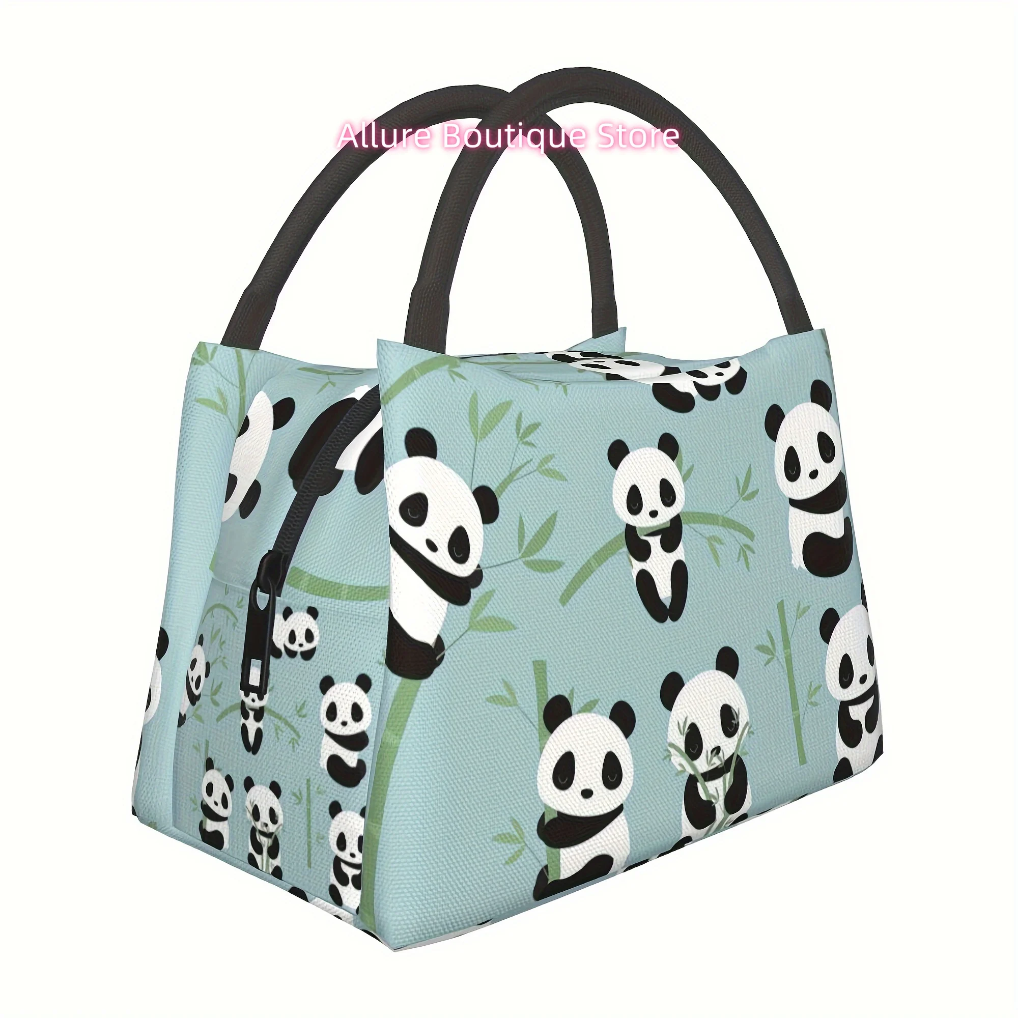 

1 шт. милая многоразовая сумка-холодильник с изображением панды, изолированная сумка, изолированная сумка для обедов, незаменима для кемпинга, пикников, пляжа, подходит для