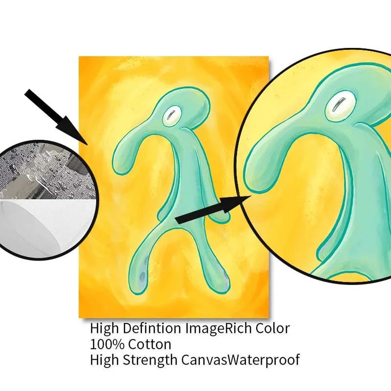 رسومات كرتونية مضحكة ، لوحة قماشية ، ملصق ، غرفة معيشة شمالية ، ديكور منزلي ، صورة ، معرض جريء وصرير #6