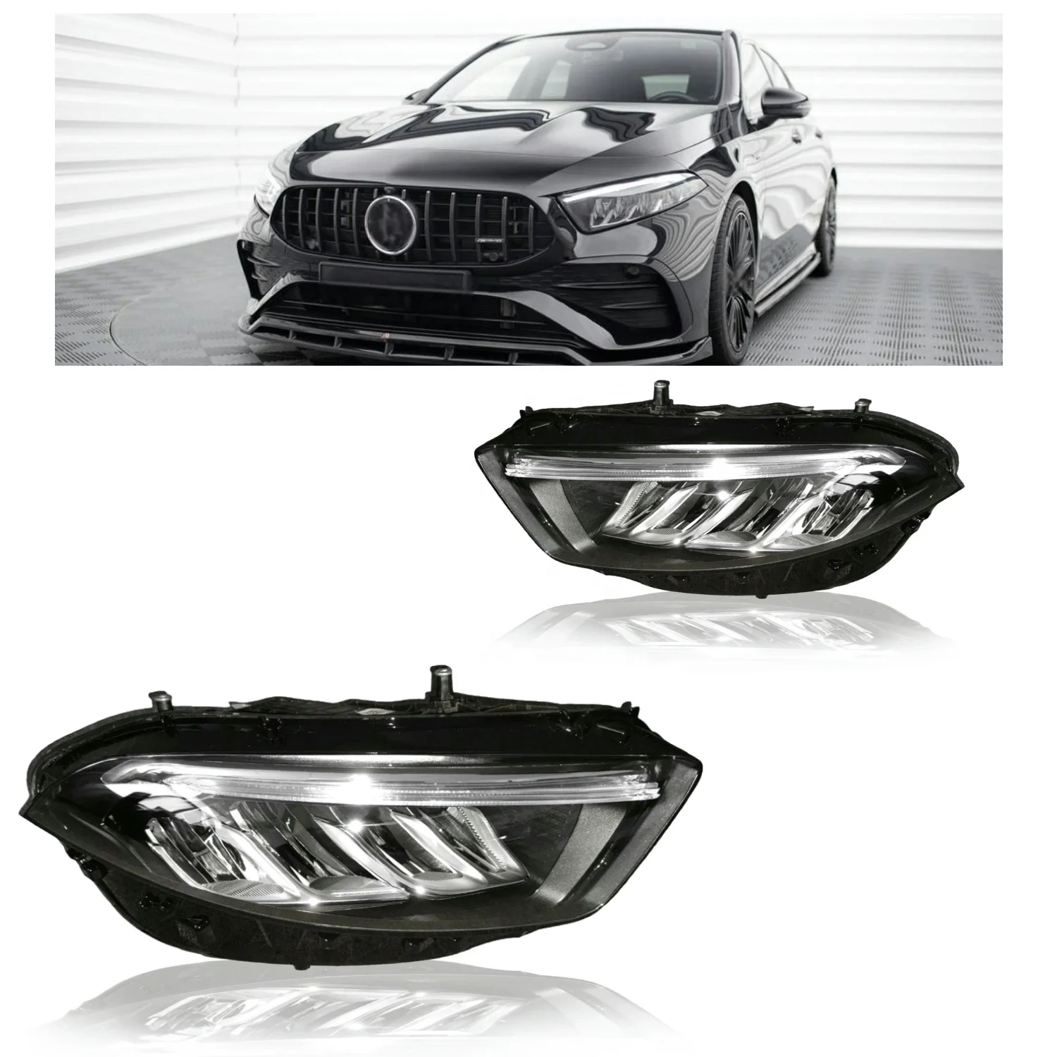 A-Class W177 X177 A180 A200 2023 2024 Светодиодная фара OEM 1779065505 1779065605 1779062306 1779062406 Автомобильная передняя лампа для Benz