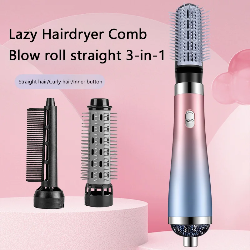 Xiaomi 3in1 Lui Haardroger Kam Heteluchtborstel Professionele Curler Stijltang Haar Styling Tools Elektrische Ion Droger Borstel Nieuwe