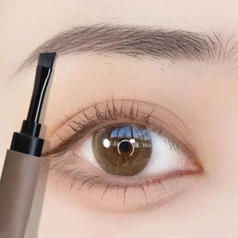 Eyebrow Cream Brush Pen Natural Waterproof Eyeliner Lying Silkworm Gel Lasting Non-smudge Brown Setting Eyebrow Contour Makeup