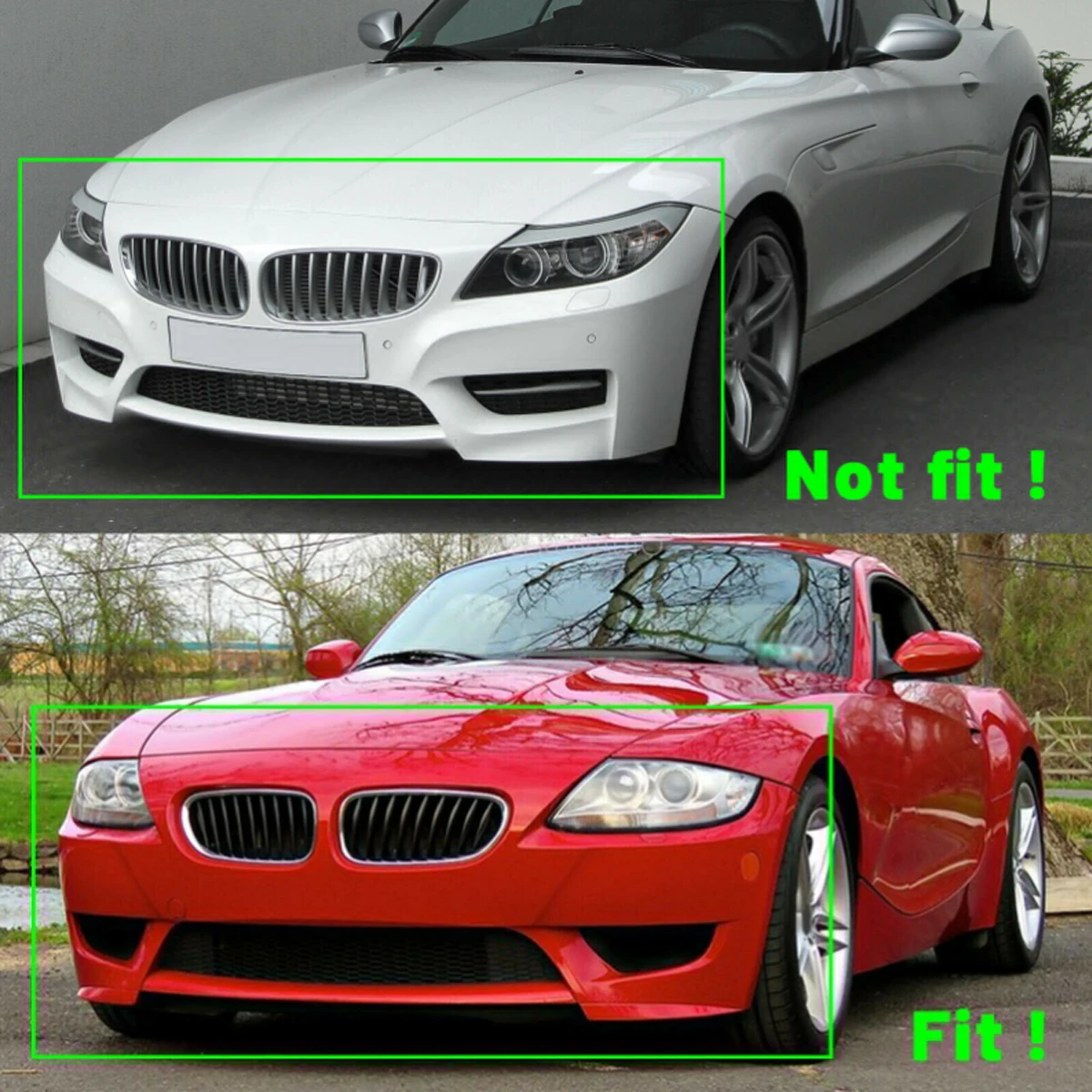 Replace For BMW Z4 E85 2003-2008 Front Bumper Kidney Grille Centre Racing Upper Hood Grille Mesh M Roadster E85 2006–2008 view 2