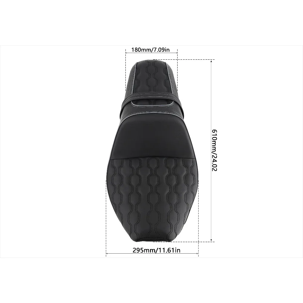 For India 2025- Scout Bobber Connected Double Motorcycle Seat Cushion Brand New PU