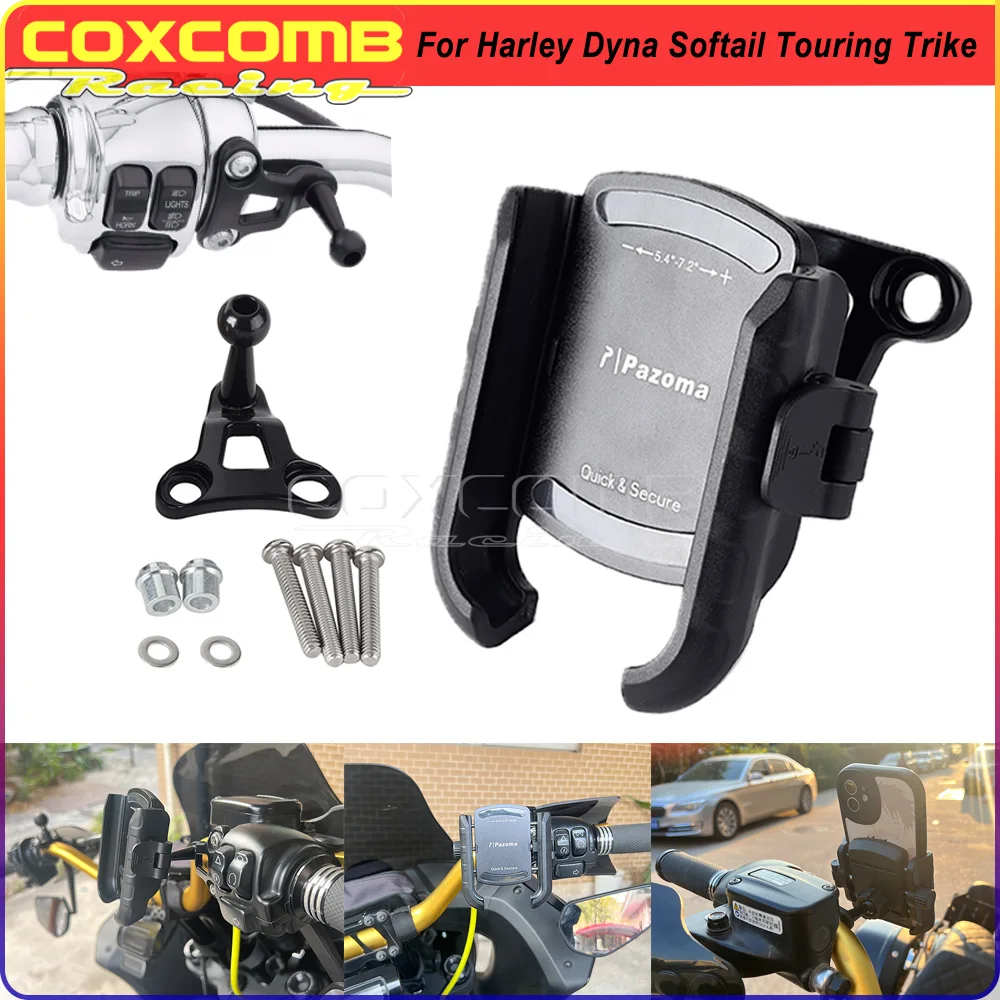 

Motorcycle Phone Holder Stand Bracket Mount For For Harley VRSCDX Night Rod Special V-Rod VRSC VRSCAW VRSCD Tri FLHXXX FLHTCUTG