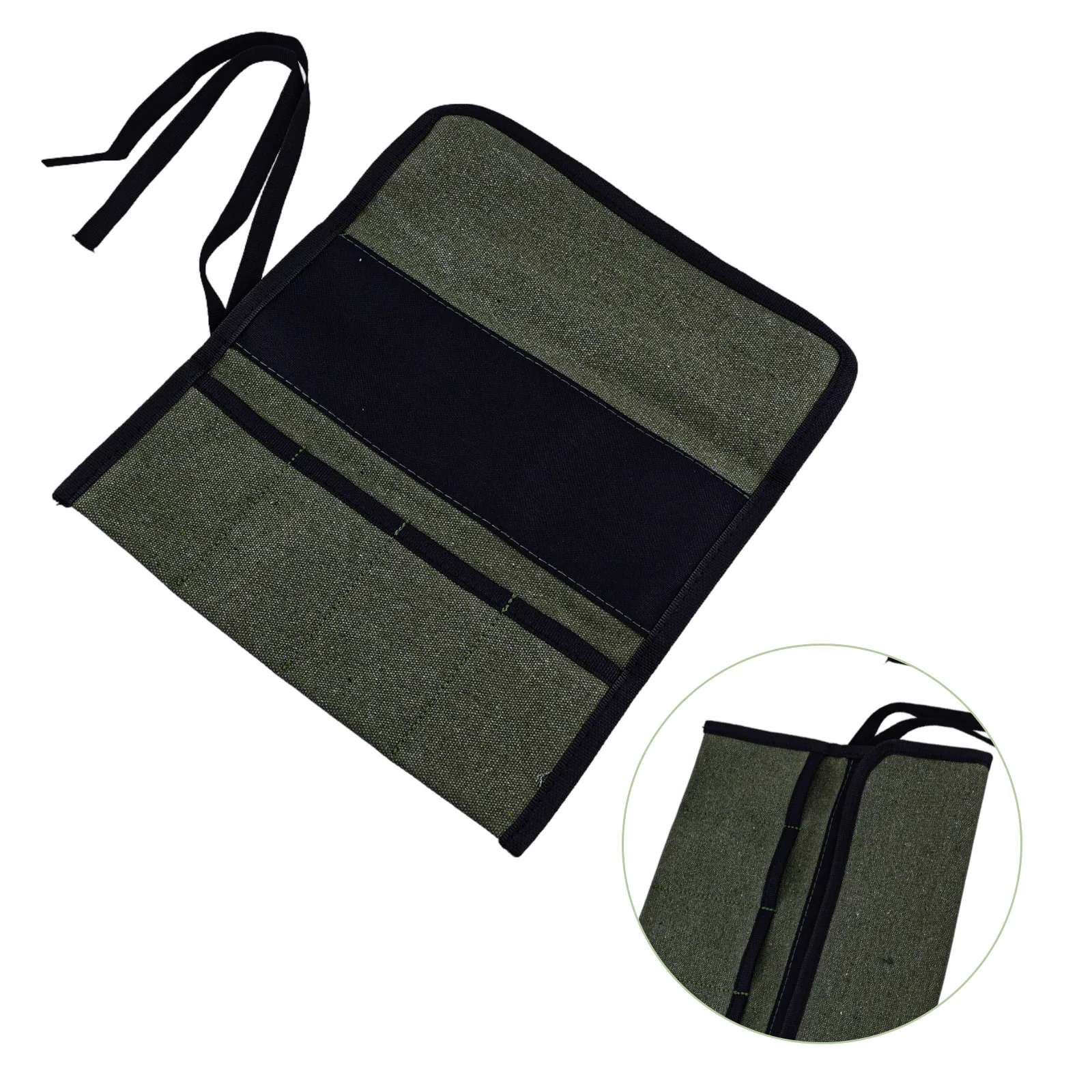 Canvas Tool Organizer Tool Roll Up Pouch High-quality Canvas Multiple Pockets Design Sturdy Material Compact And Lightweight