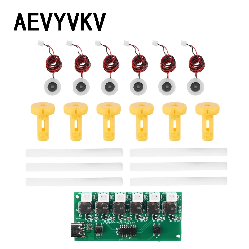 DC5V Six Spray Humidifier Module Type-C USB Mini DIY Kits Mist Maker and Driver Circuit Board