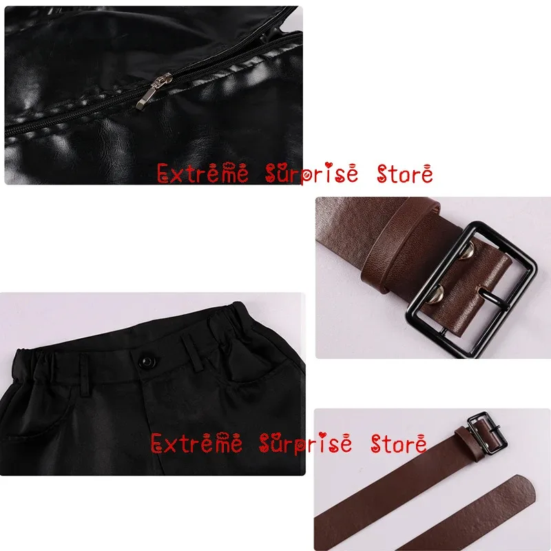 Anime Call of The Night Nanakusa Nazuna Cosplay Costume Wig Black Cloak Jacket Leather Vest Shorts Outfit Yofukashi No Uta Women