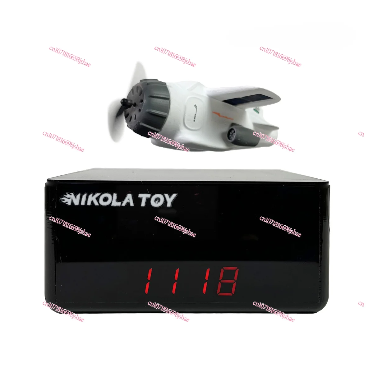 

Ingenious Handmade New Floating Cute Aircraft Clock Desktop Ornament Black Technology Gift