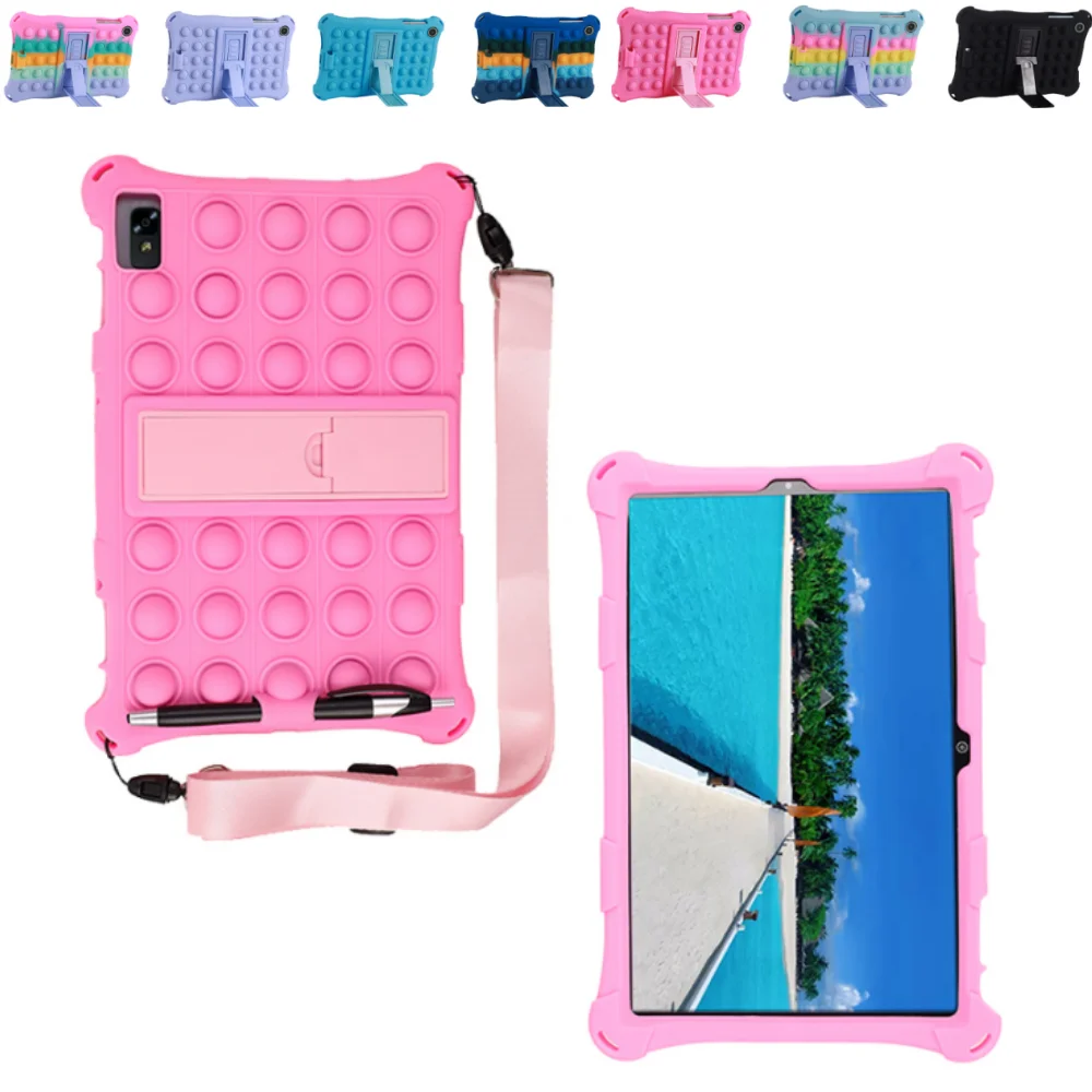 

Детский чехол для планшета iPlay 20S 10,1 дюйма, противоударный силиконовый чехол с пузырьками для IPlay 40/40H/40Pro 10,4 с плечевым ремнем и ручкой